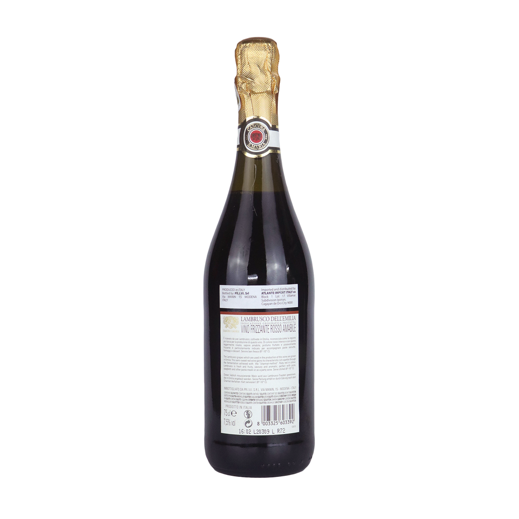 Cascina Santa Maria LAMBRUSCO dell'Emilia  IGT 7.5% alcohol ROSSO (750mL)